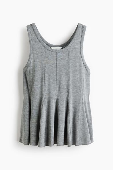 Godet-pleated top