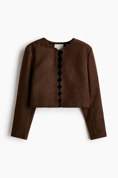 Scalloped-edge jacket