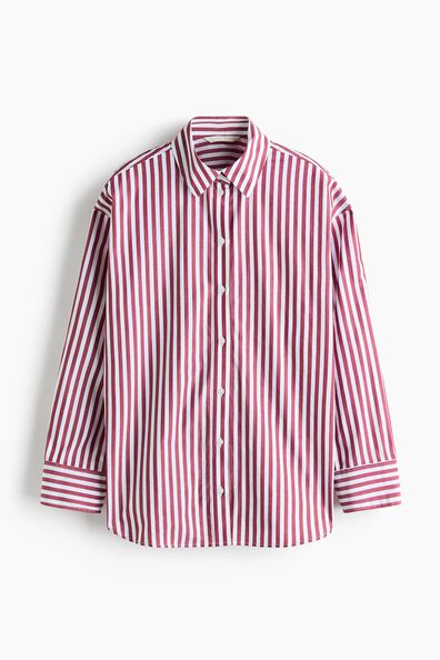 Oversized poplin shirt