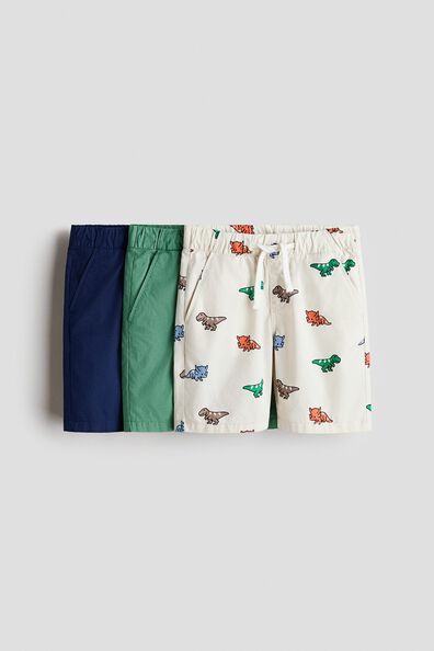 3-pack cotton shorts