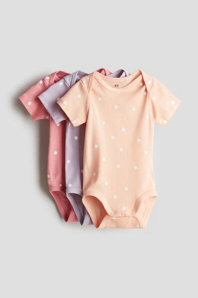 3-pack cotton bodysuits