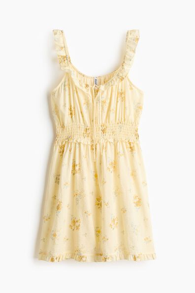 Frill-trimmed dress
