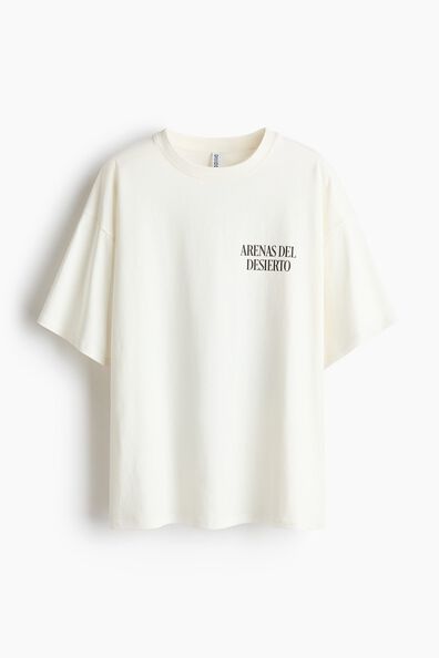 Oversized print-motif T-shirt