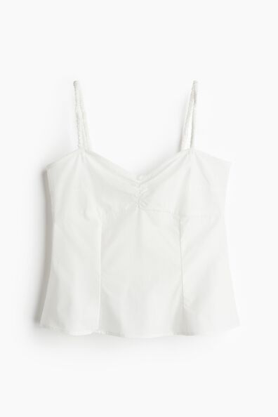 Gathered strappy top
