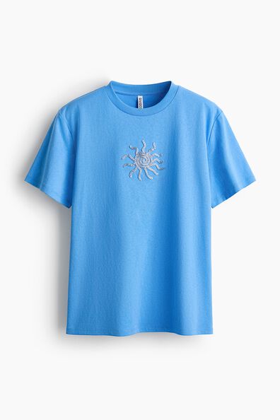 Motif-detail T-shirt