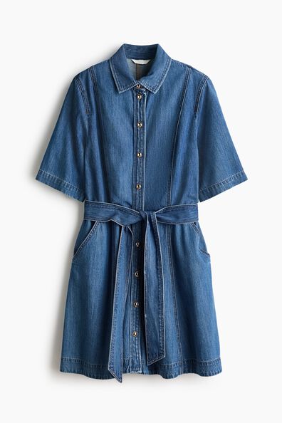 Denim shirt dress