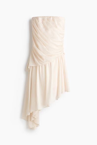 Draped bandeau dress