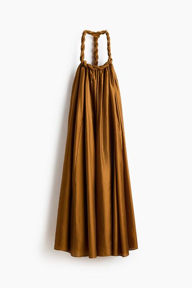 Braid-detail dress