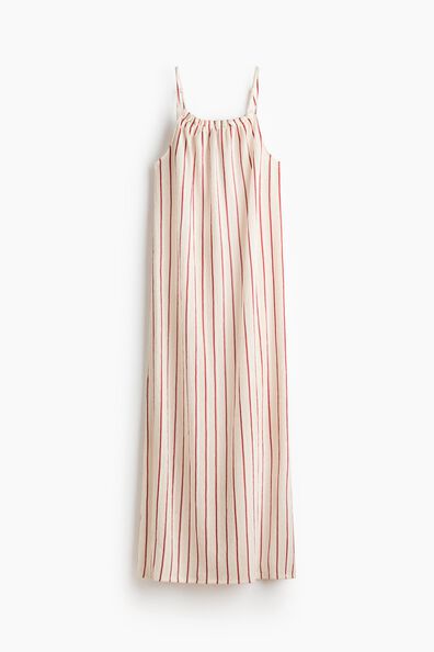 Crinkled tie-strap dress