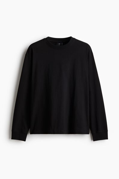Loose Fit Long-sleeved jersey top