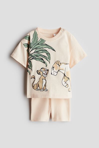 2-piece printed cotton set