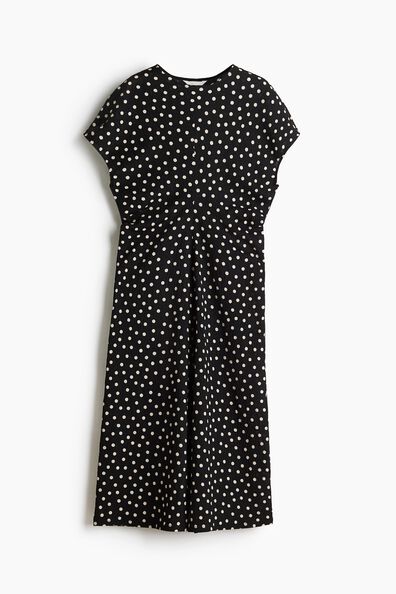 Textured jersey dress