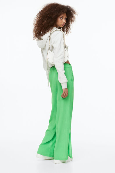 Crêpe pull-on trousers