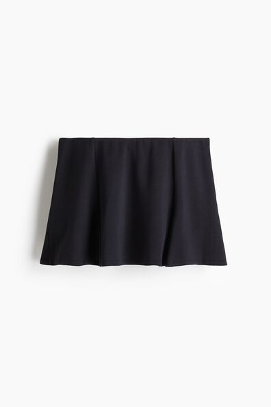 Pleated scuba skort