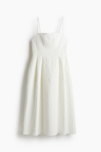 Jacquard-weave dress