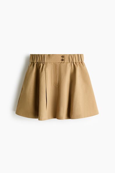 Flared mini skirt