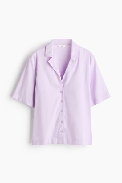 Linen-blend resort shirt