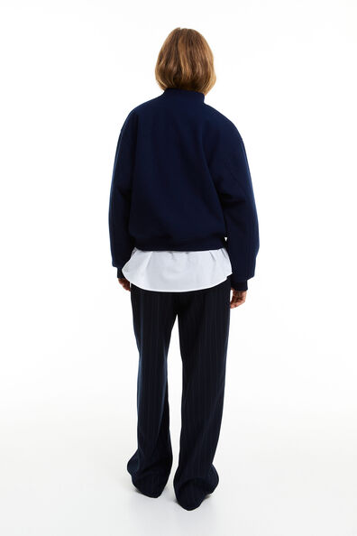 Motif-detail bomber jacket