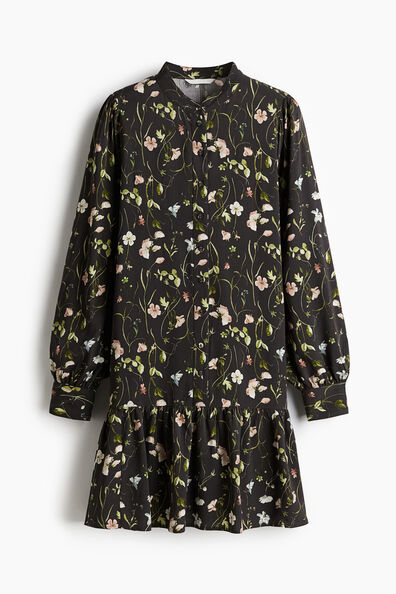 Patterned viscose dress