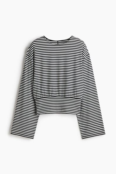 Gathered jersey top
