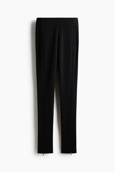 Zip-hem leggings