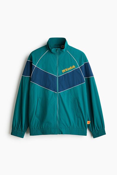 Colour-blocked track jacket