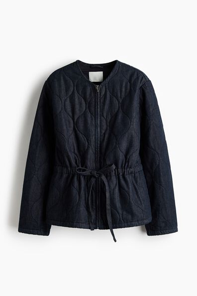 Quilted denim jacket