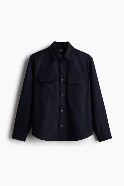 Regular Fit Felted overshirt