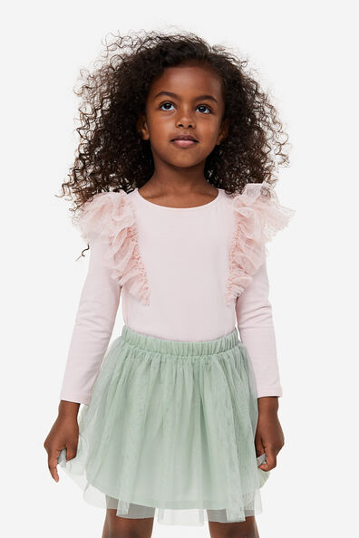 Glittery tulle skirt