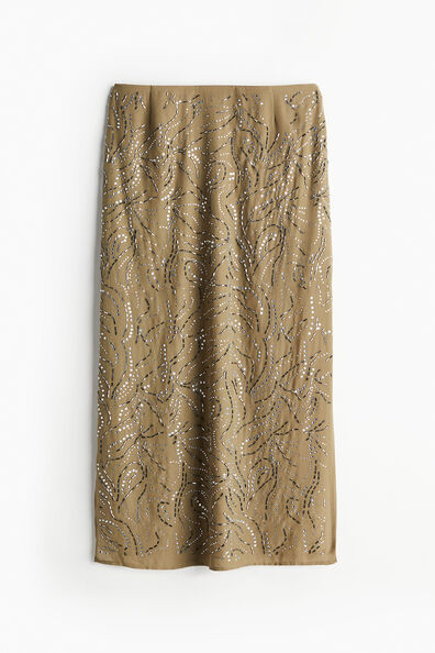 Rhinestone-embellished skirt