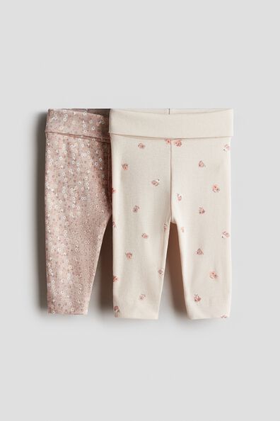 2-pack cotton jersey leggings