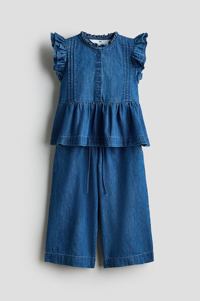 2-piece cotton denim set