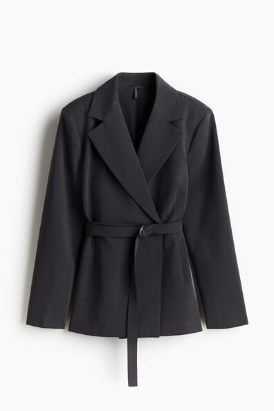 Belted blazer
