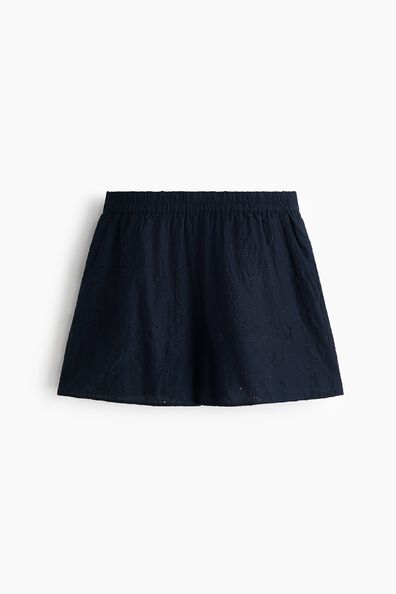 Broderie anglaise cotton shorts