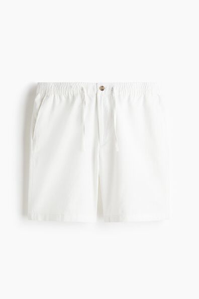 Regular Fit Linen-blend shorts
