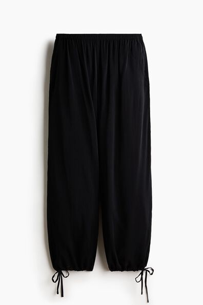 Drawstring-detail balloon trousers