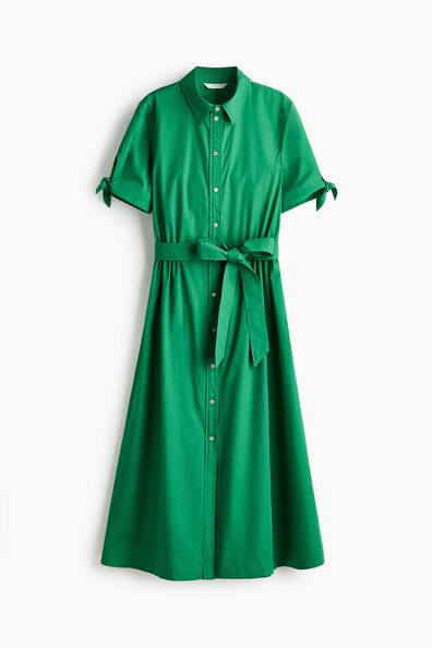 Short-sleeved shirt dress
