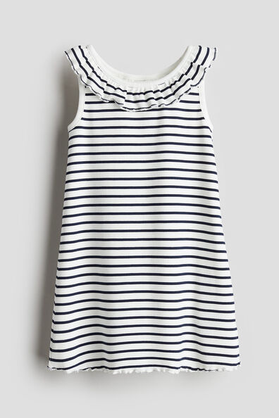 Collared jersey dress