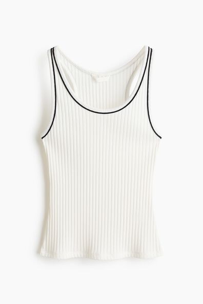 Rib-knit vest top