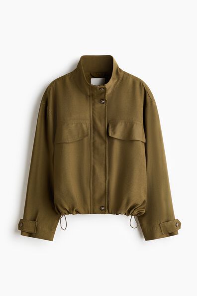 Funnel-collar jacket