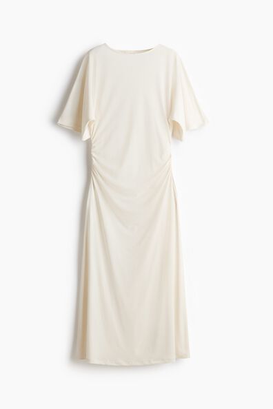 Draped T-shirt dress