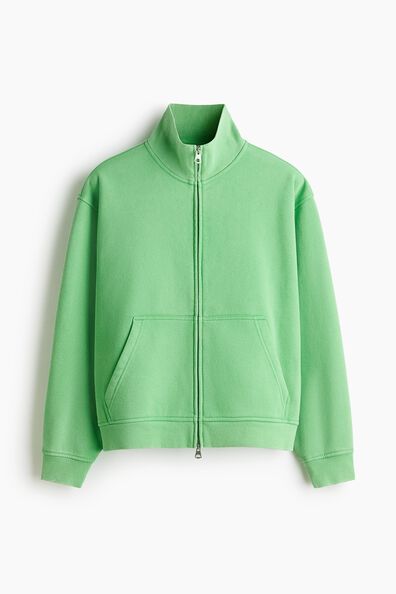 Loose Fit Boxy zip-through sweatshirt