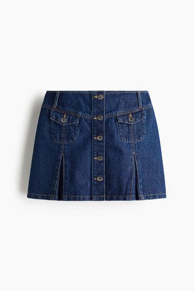 Denim mini skirt