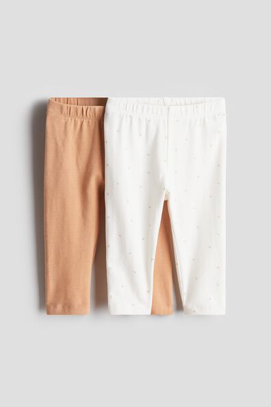 2-pack super soft cotton jersey leggings