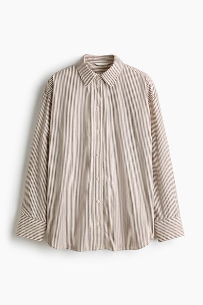 Oversized poplin shirt