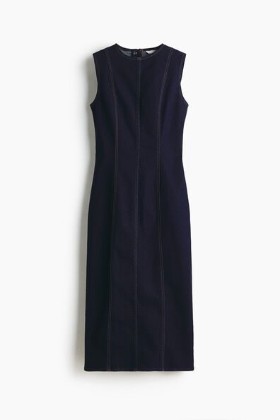 Sleeveless denim dress