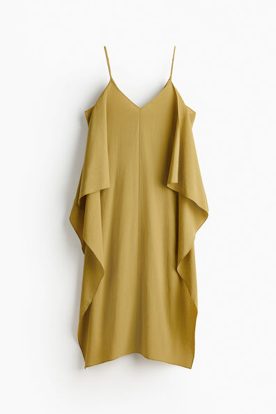 Draped crêpe dress