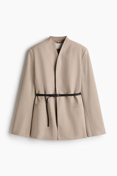 Belted blazer