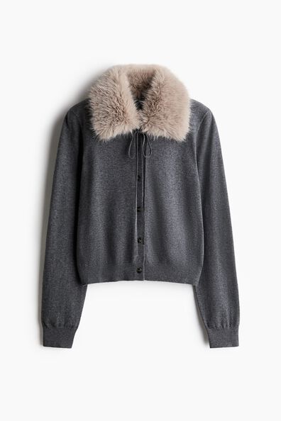 Collared cardigan