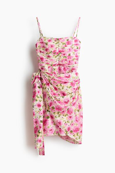Tie-skirt strappy dress
